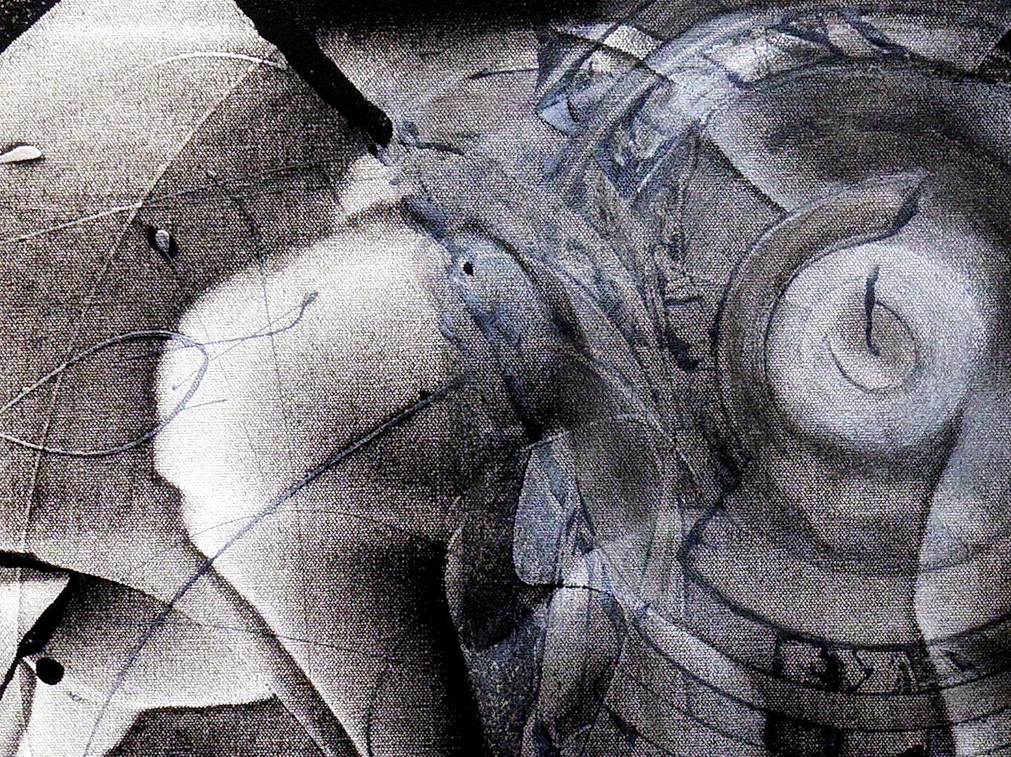 Destino incierto, Pintura, Acrílico sobre lienzo - Painting Abstracto de Newel Hunter