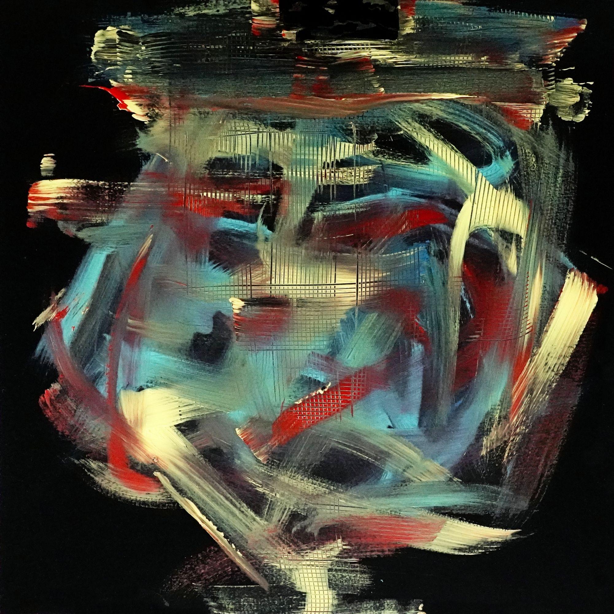 Abstract Painting di Newel Hunter - Undercover, Pittura, Acrilico su tela