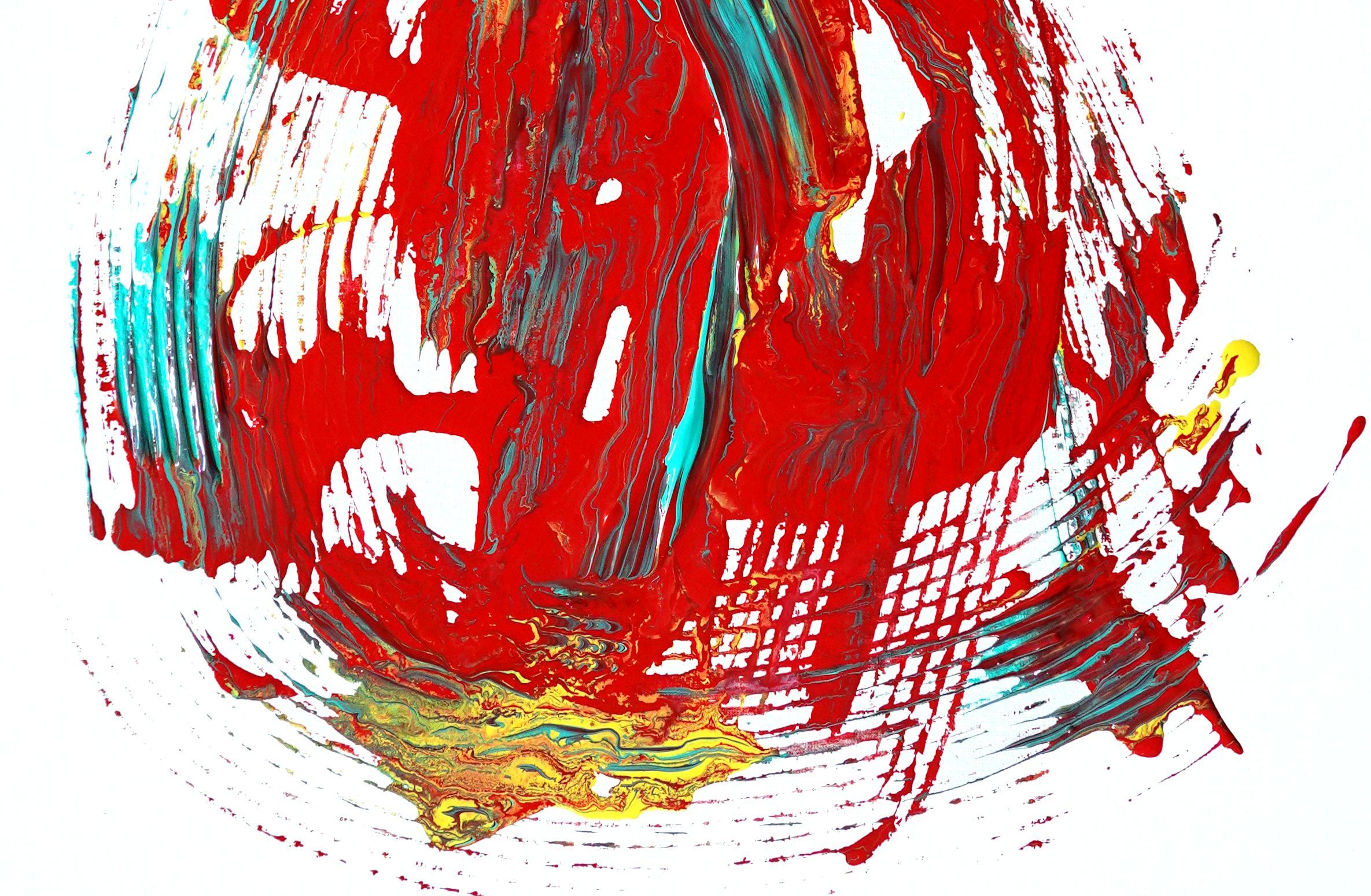 Visitazione, Pittura, Acrilico su tela - Painting Astratto di Newel Hunter