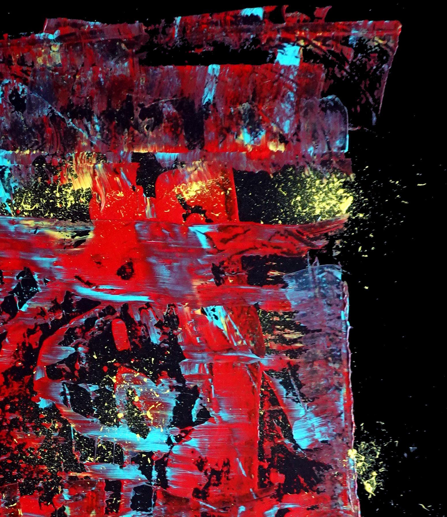Voci, Pittura, Acrilico su tela - Painting di Newel Hunter