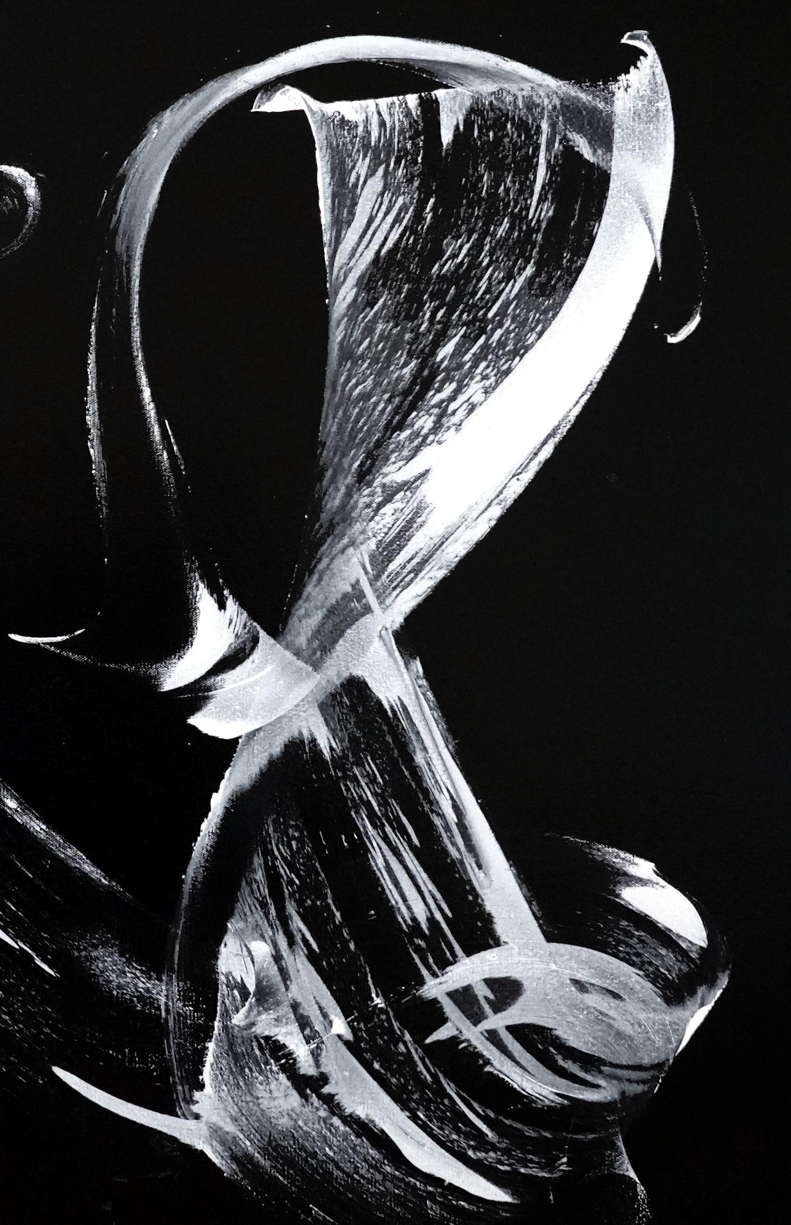 Voodoo, Pittura, Acrilico su tela - Painting Astratto di Newel Hunter