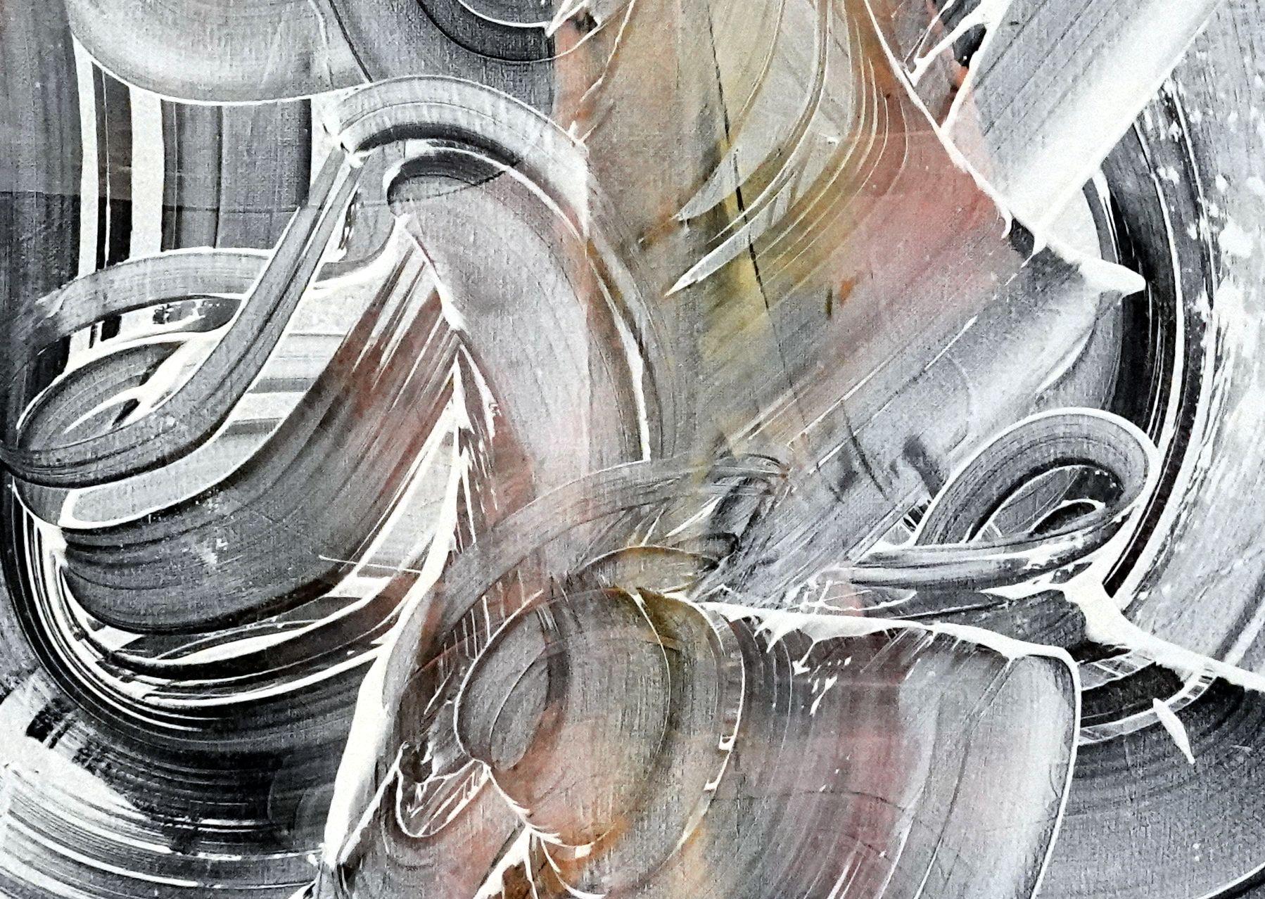 Vestizione della finestra, Pittura, Acrilico su tela - Painting Astratto di Newel Hunter
