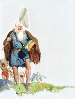 Allan e il fiore di agrifoglio, illustrazione di copertina originale della rivista New Story