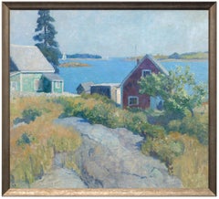 Port Clyde Harbor, Maine - American Landscape Painting, Early 20th Century