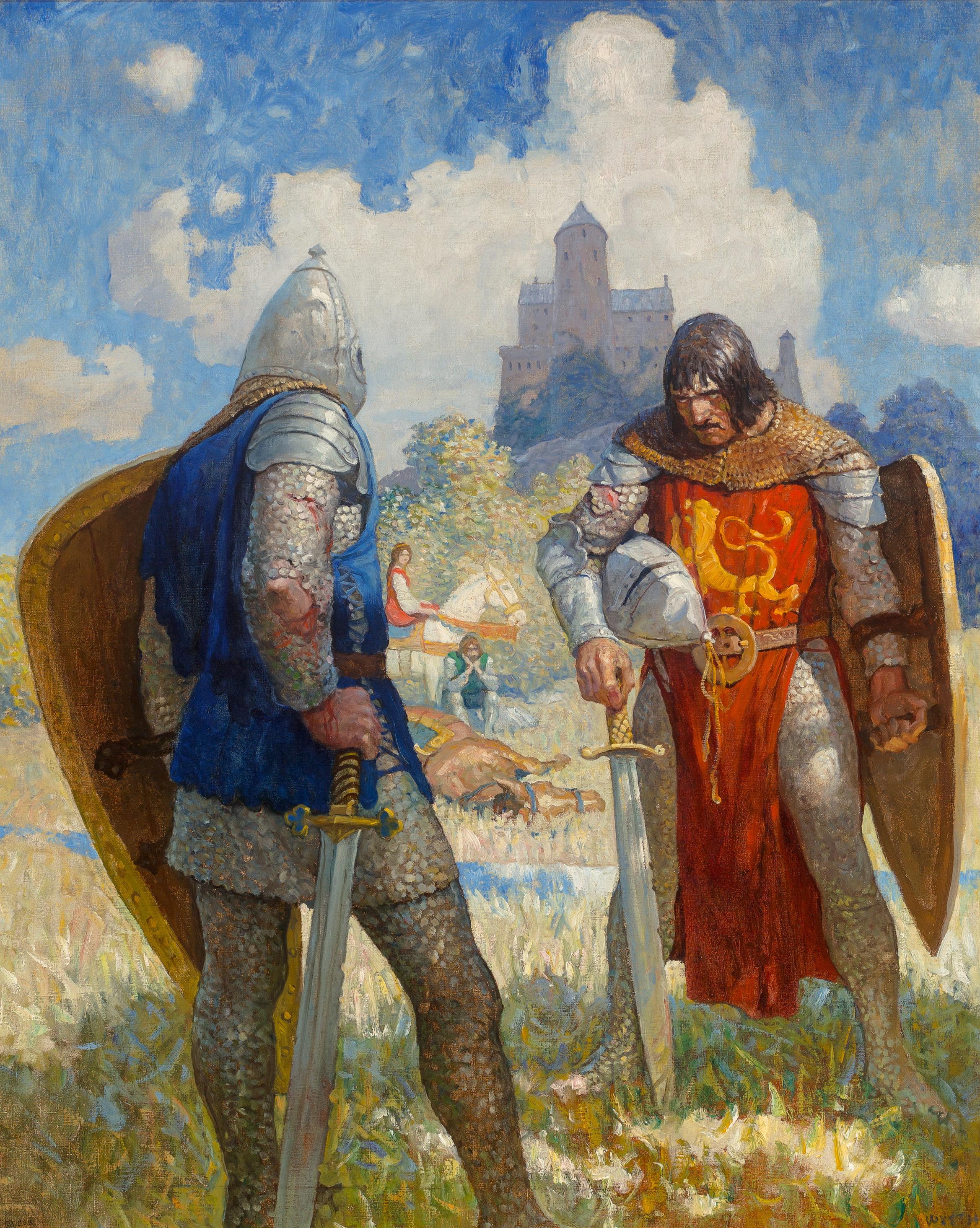 Newell Convers Wyeth Figurative Painting - The Boy's King Arthur