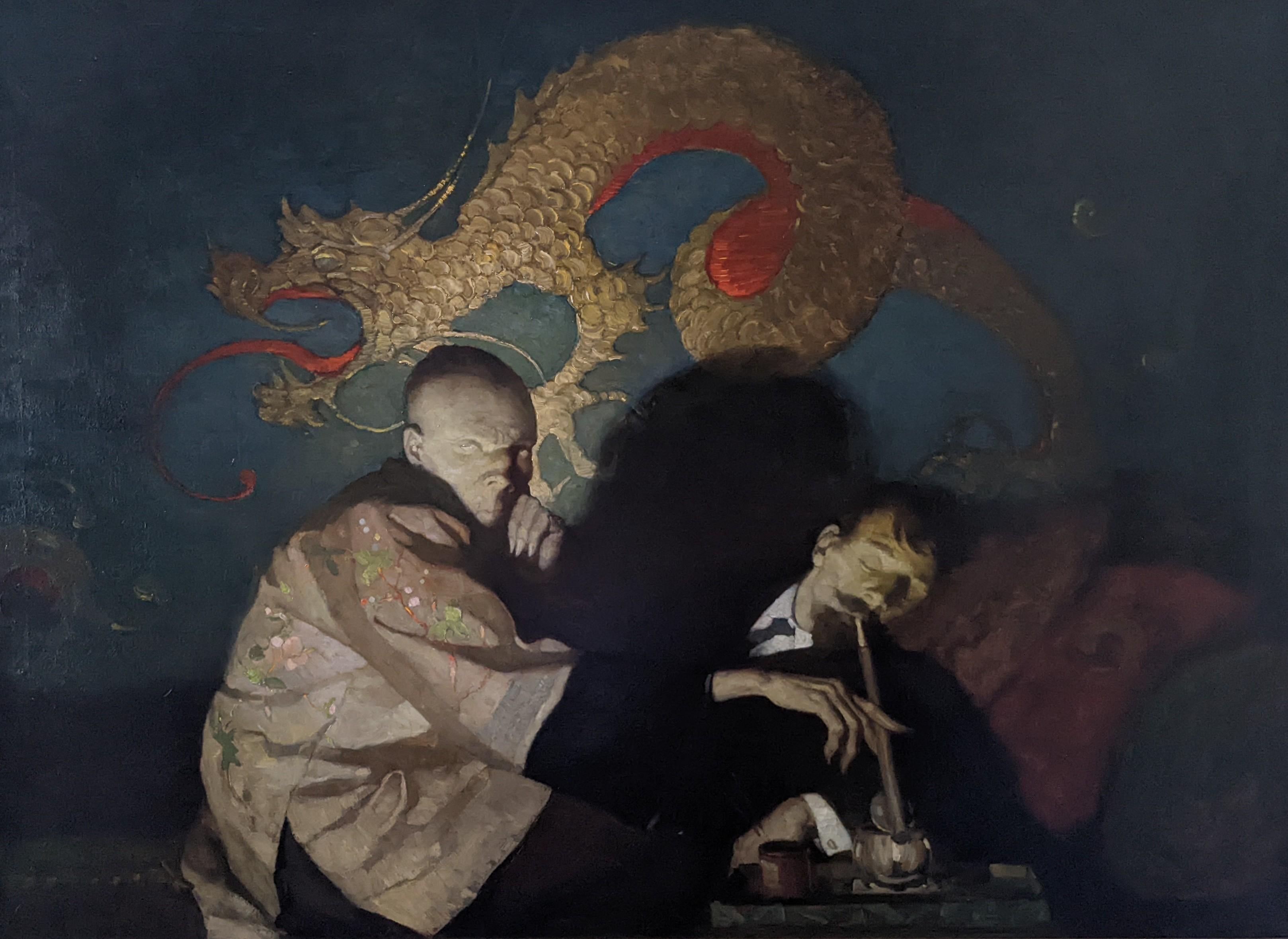 Newell Convers Wyeth Figurative Painting – Opium-Rauchger; Opium-Eater