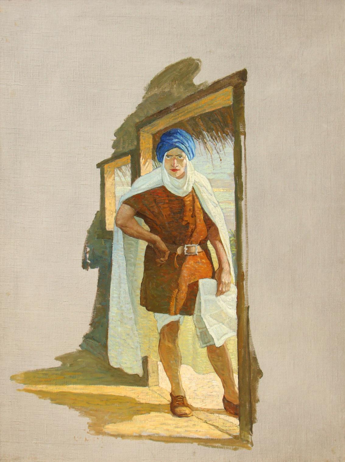 Le retour des quatre, couverture du magazine All Around. - Painting de Newell Convers Wyeth