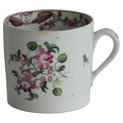 Newhall Porcelain Coffee Can Hand Painted Pattern 683, Circa 1800