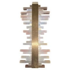 Newlamp modello Modulo acciaio design Giuseppe Ravasio 1979 autenticata