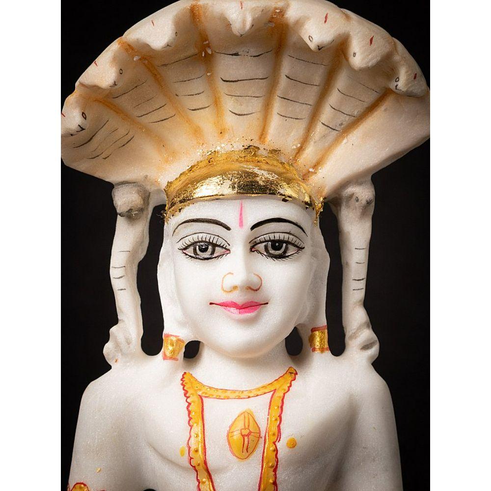 Newly Carved Marble Jain Figure from India 5