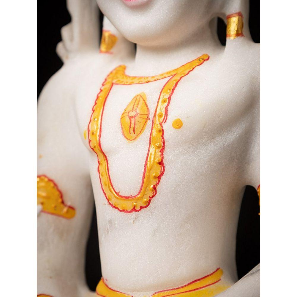 Newly Carved Marble Jain Figure from India 12
