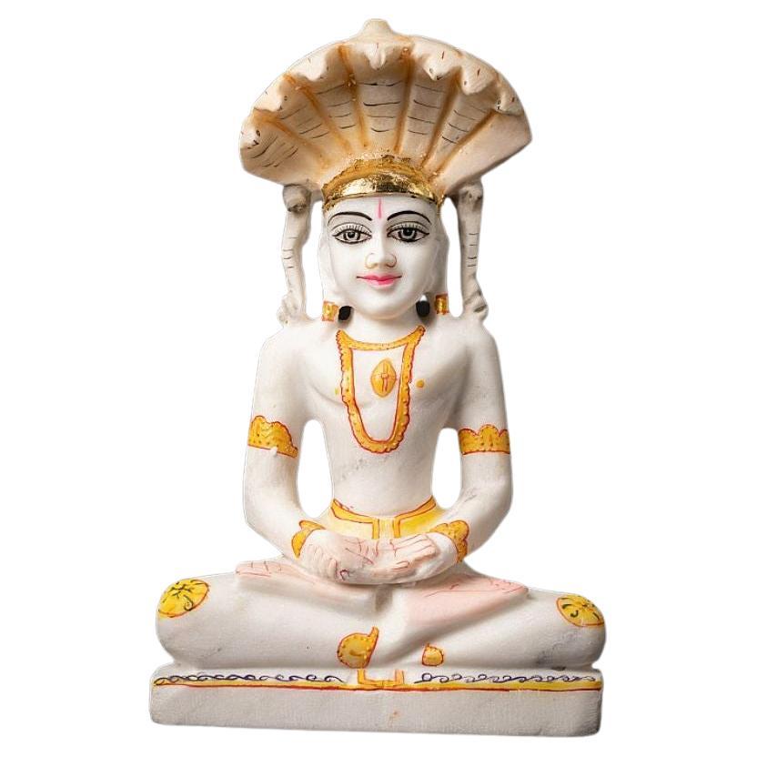 Newly Carved Marble Jain Figure from India