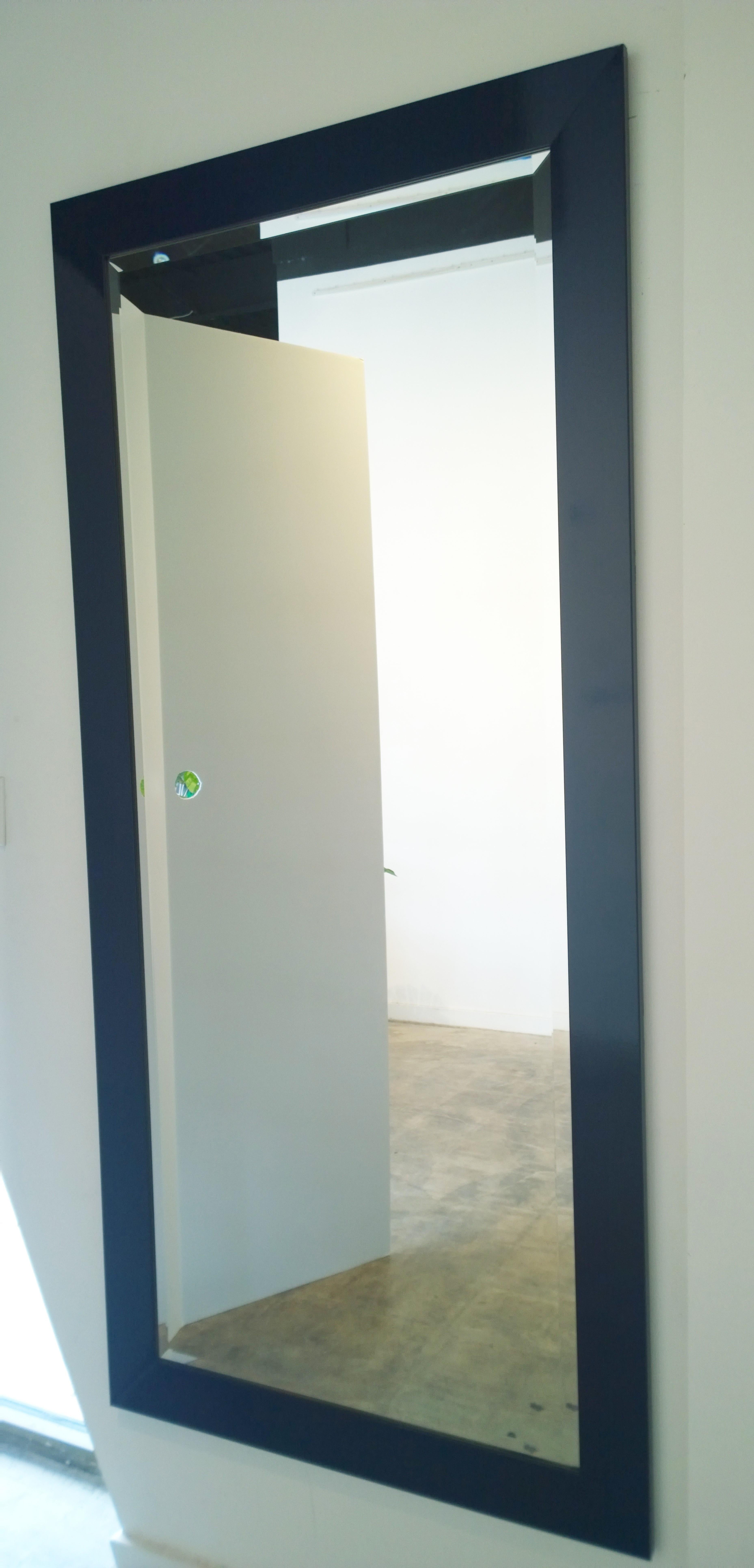 beveled full length wall mirror