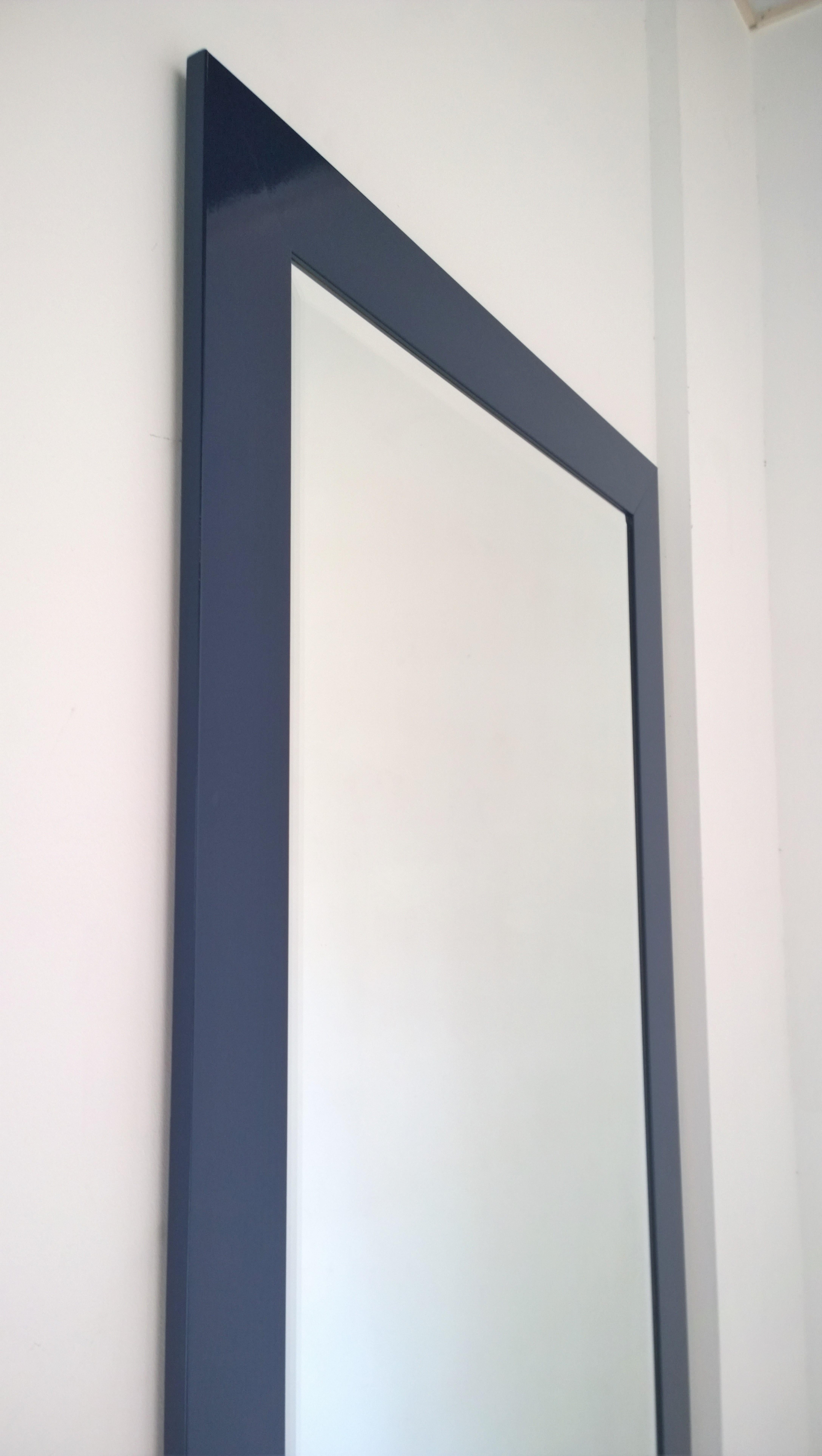 blue floor mirror