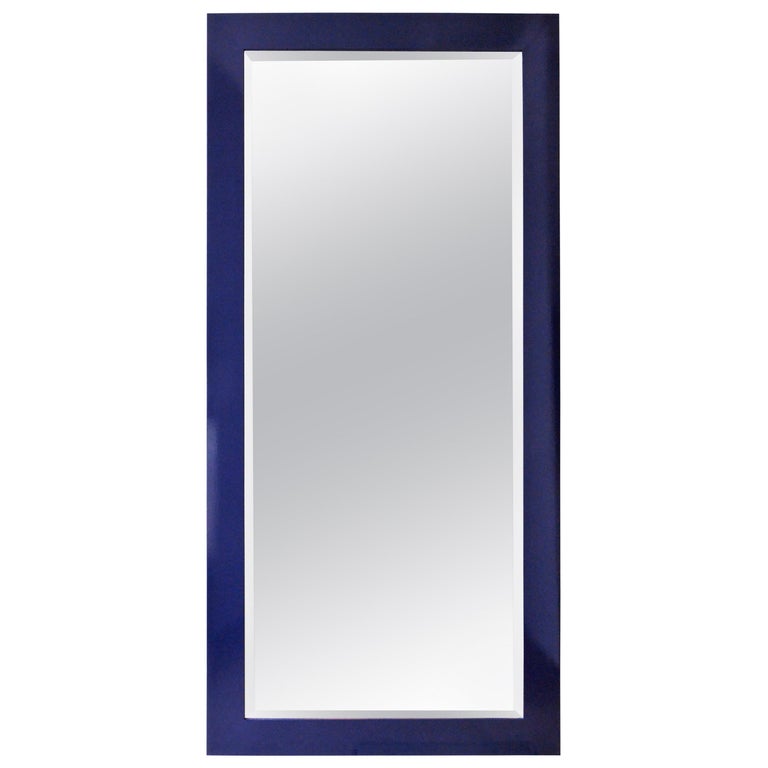 Newly Lacquered Classic Blue Wood Frame Floor Full Length Wall Beveled Mirror For At 1stdibs - Full Length Wall Mirror Newly Lacquered Classic Blue Wood Frame Floor Full Length Wall Beveled Mirror For At 1stdibs - Full Length Wall Mirror