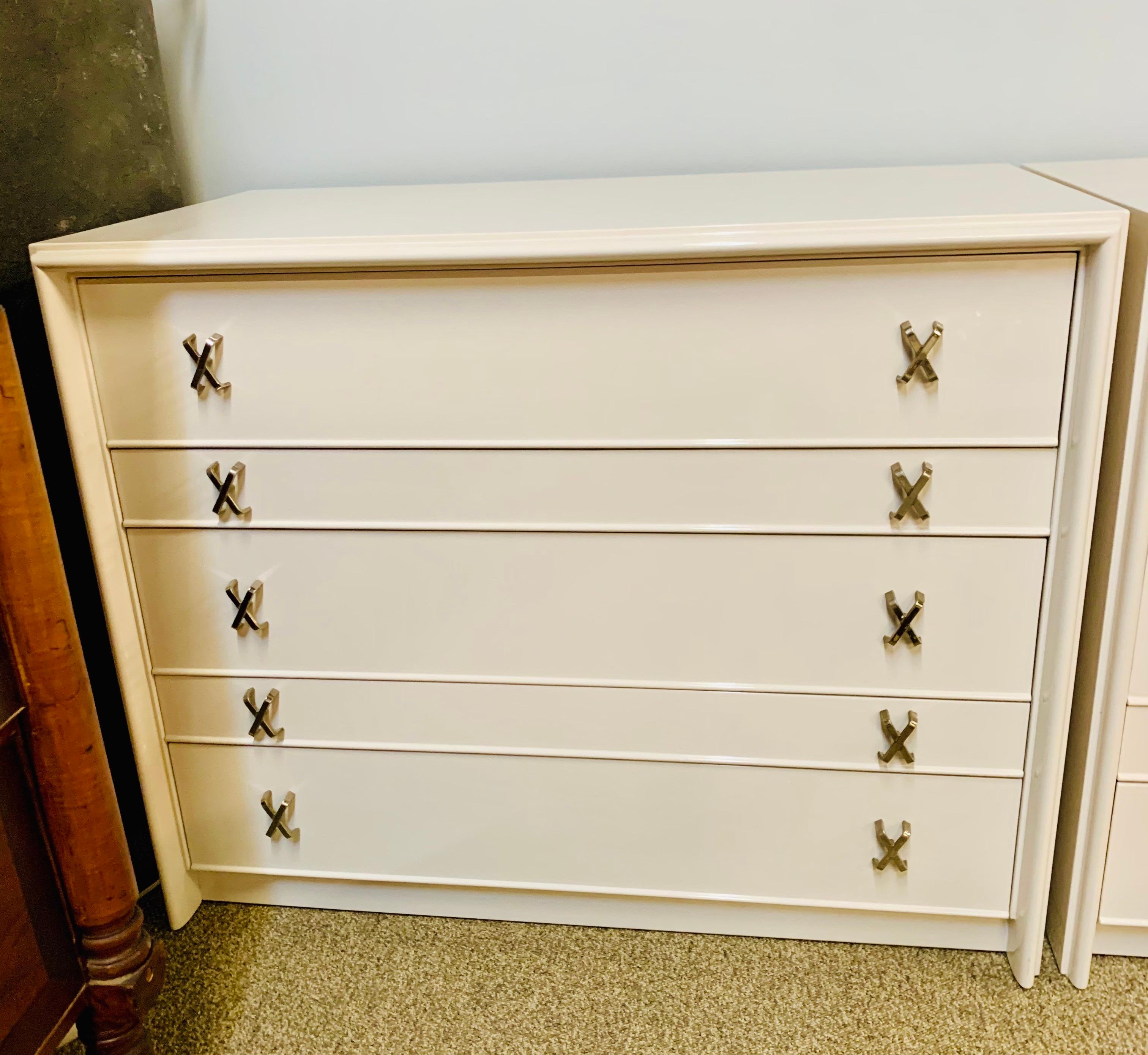 lacquered chest of drawers
