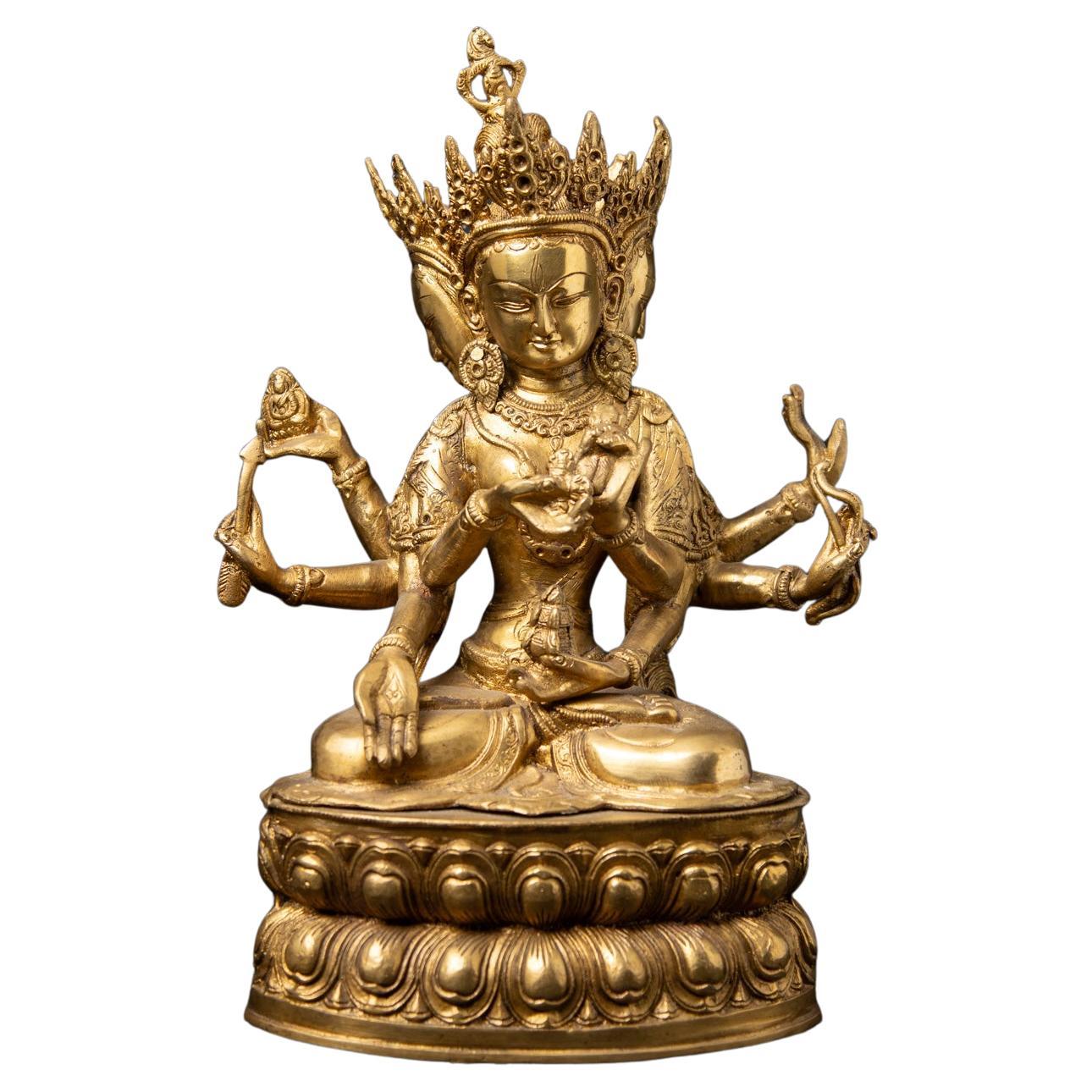 Newly made Bronze statue of Namgyälma - from India For Sale