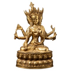 Newly made Bronze statue of Namgyälma - from India