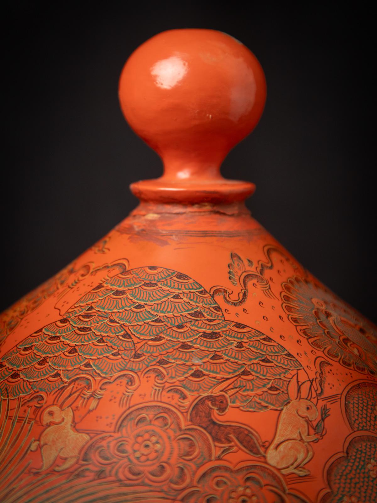 Contemporary Newly made Burmese lacquerware from Burma - Original Buddhas For Sale
