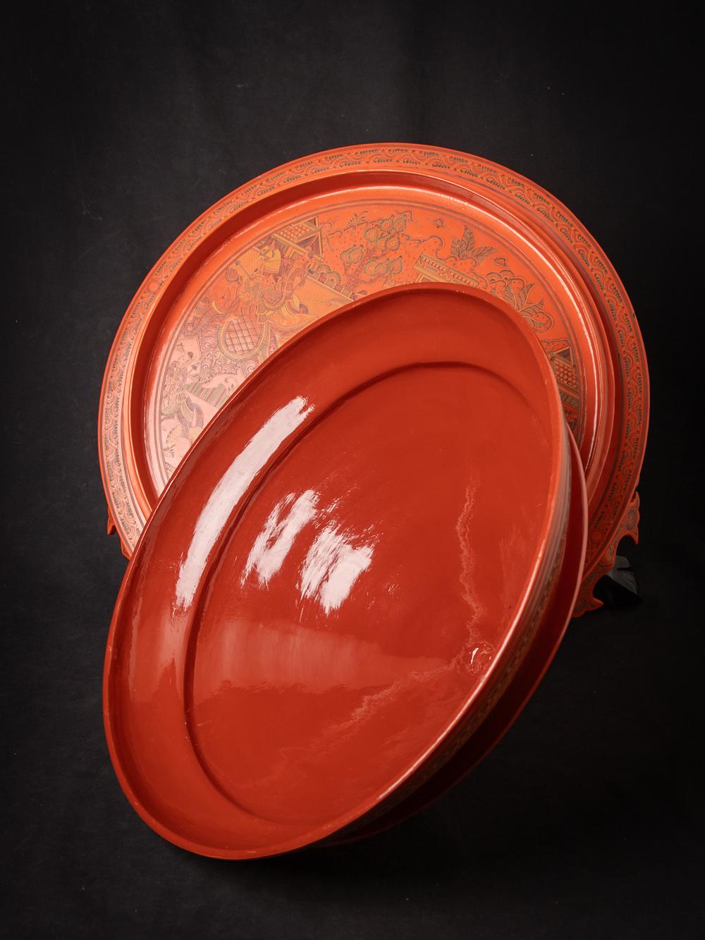 Newly made Burmese lacquerware vessel from Burma - Original Buddhas For Sale 15