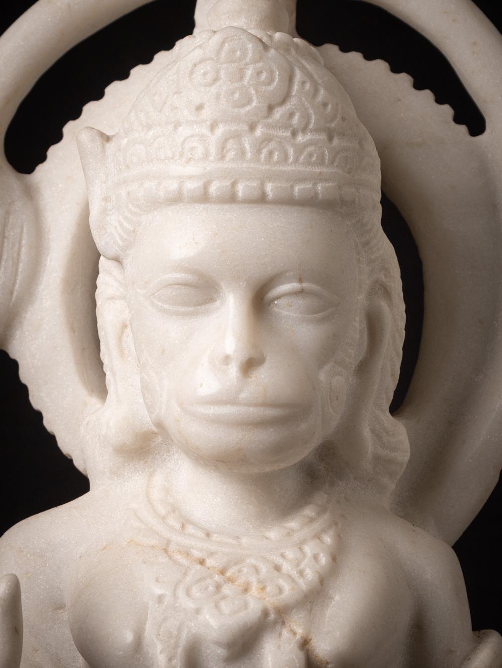 Newly made hand carved marble Hanuman statue from India  OriginalBuddhas For Sale 5
