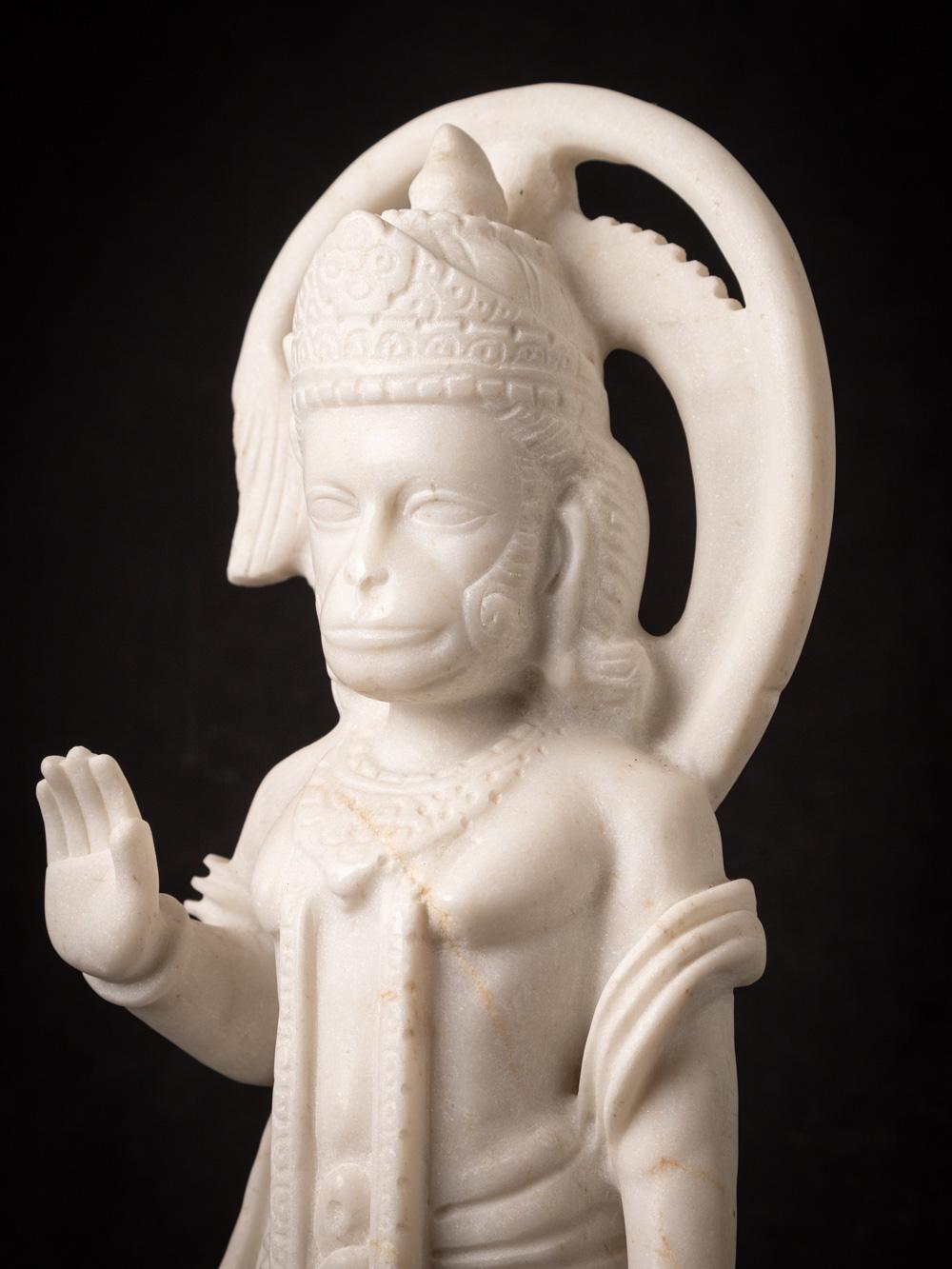 Newly made hand carved marble Hanuman statue from India  OriginalBuddhas For Sale 7
