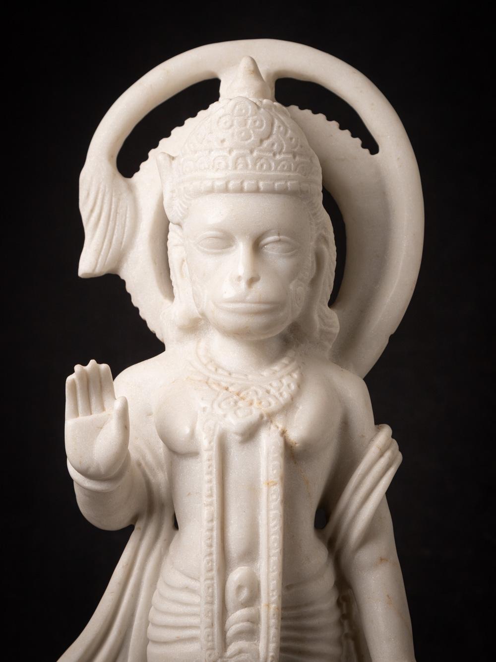 Newly made hand carved marble Hanuman statue from India  OriginalBuddhas For Sale 8