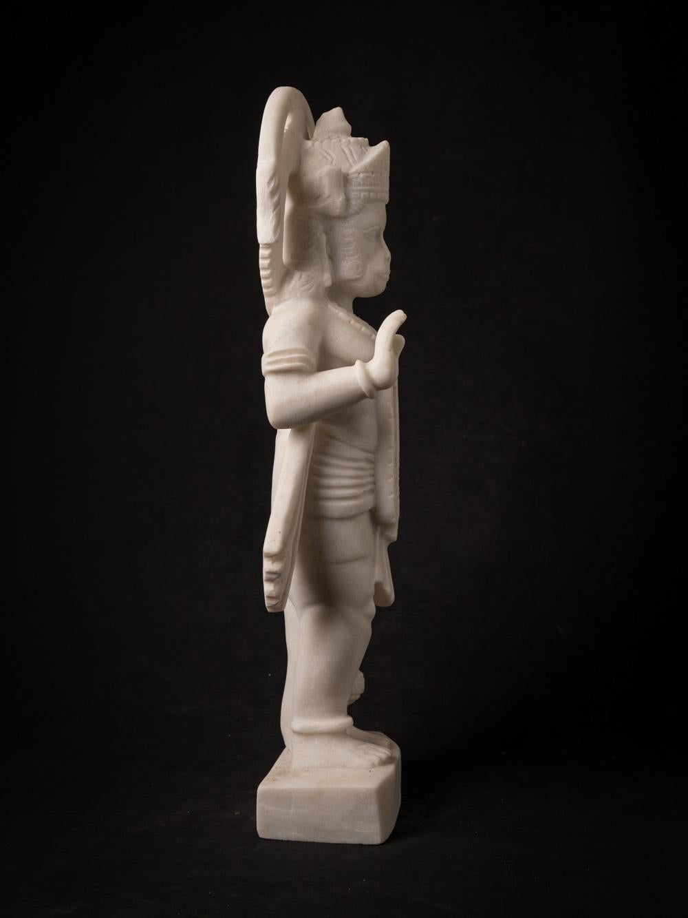 Newly made hand carved marble Hanuman statue from India  OriginalBuddhas For Sale 11