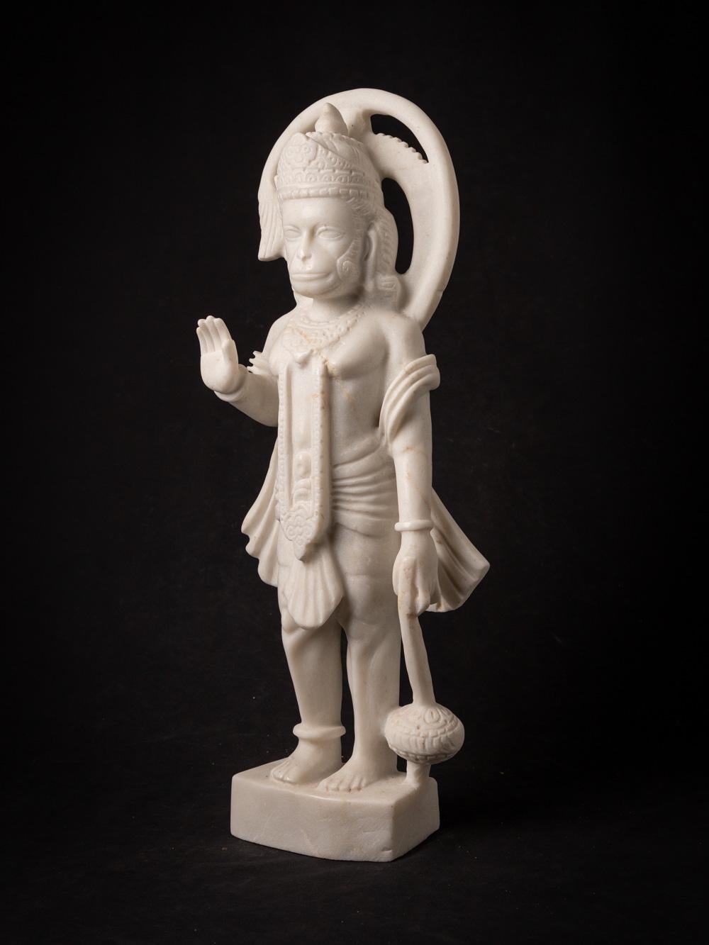 Newly made hand carved marble Hanuman statue from India  OriginalBuddhas For Sale 14