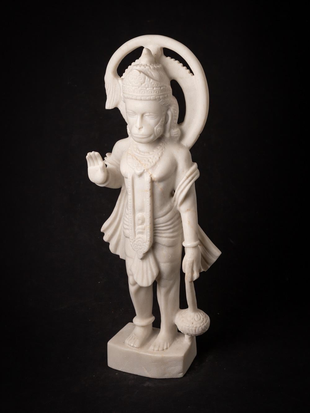 Newly made hand carved marble Hanuman statue from India  OriginalBuddhas For Sale 3