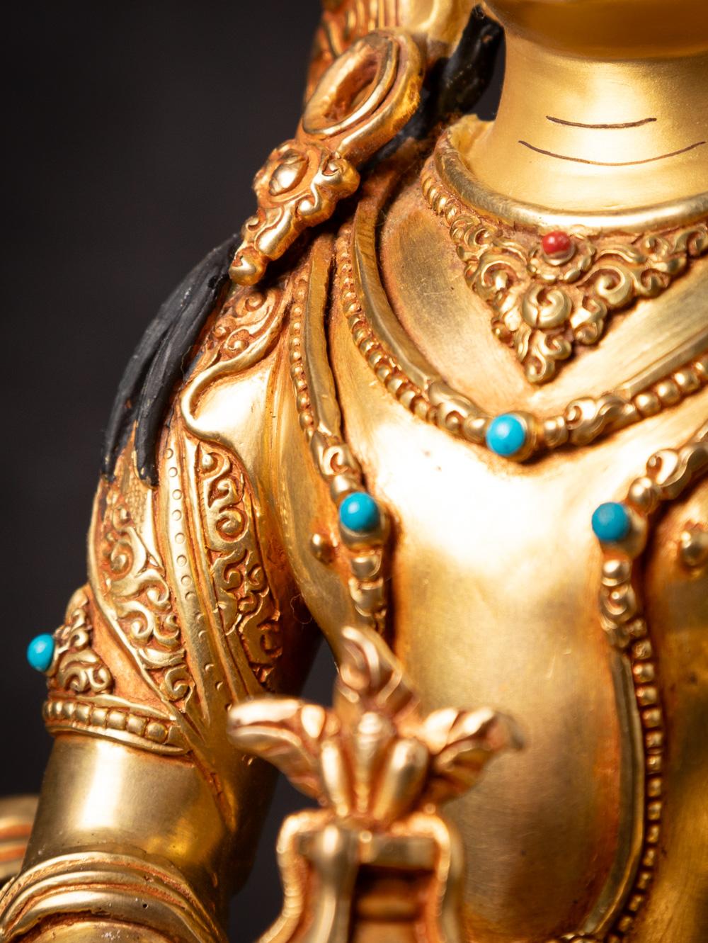 Neu gefertigte hochwertige Nepali-Aparmita-Buddha-Statue aus Nepal in Goldform aus Nepal im Angebot 8