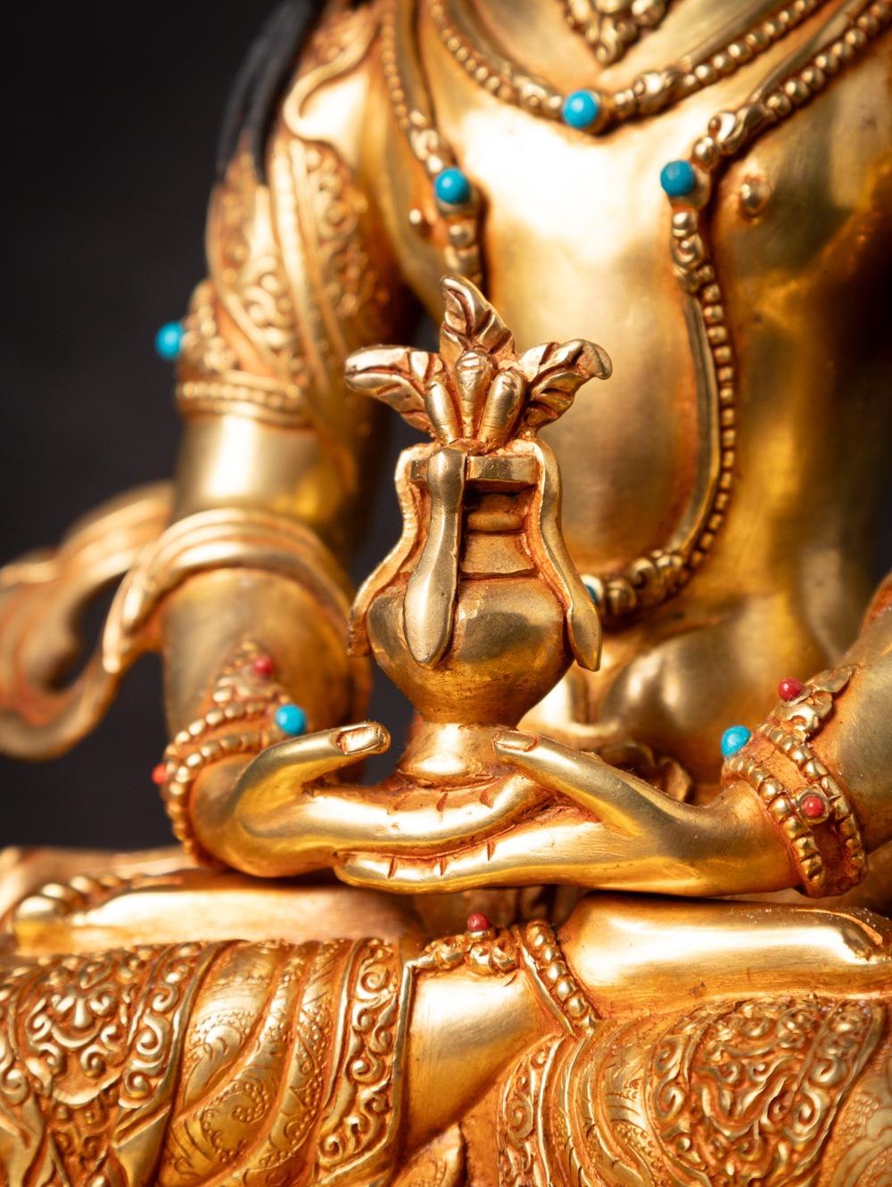 Newly made High quality Nepali Gold-face Aparmita Buddha statue from Nepal For Sale 9