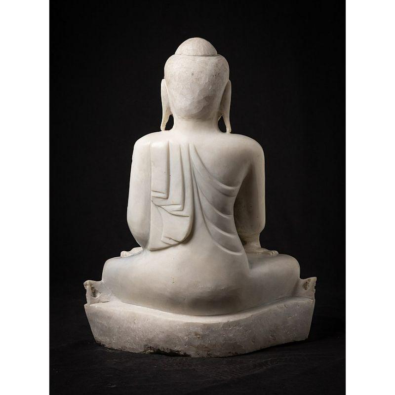 Newly Made Marble Buddha Statue from Burma For Sale 14
