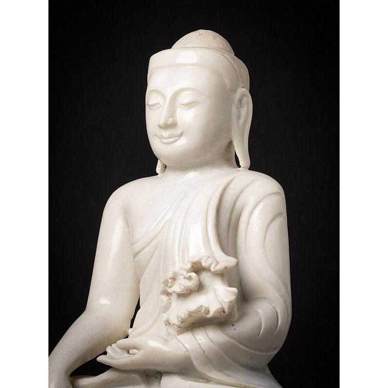 Contemporary Newly Made Marble Buddha Statue from Burma For Sale