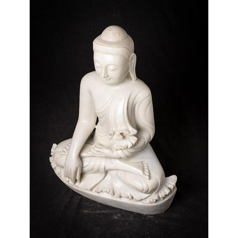 Buddha-Statue aus Marmor aus Burma, neu gefertigt im Angebot 2