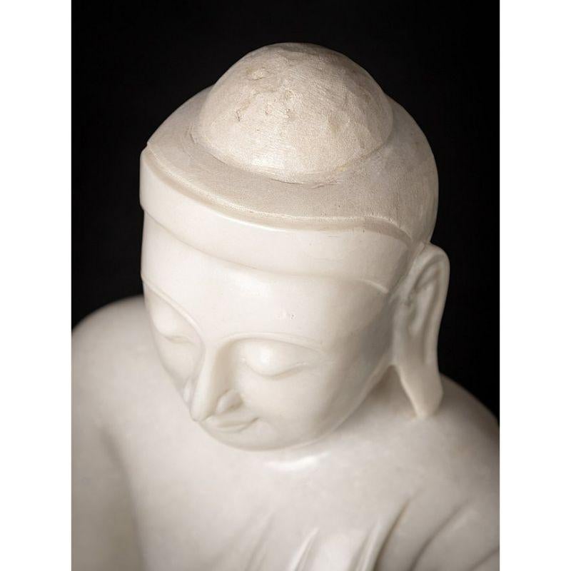Newly Made Marble Buddha Statue from Burma For Sale 3