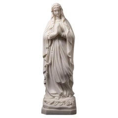 Neu gefertigte Maria-Statue aus Marmor aus Italien