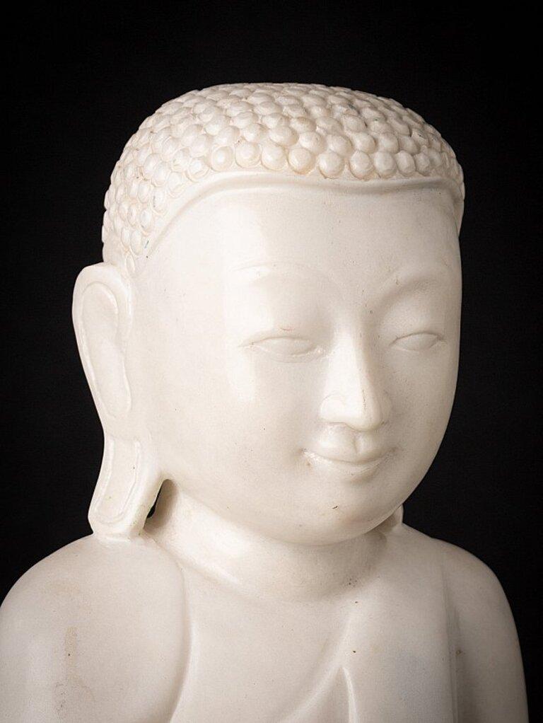 Newly Made Marble Monk Statue from Burma For Sale at 1stDibs