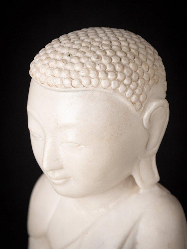 Newly Made Marble Monk Statue from Burma For Sale at 1stDibs