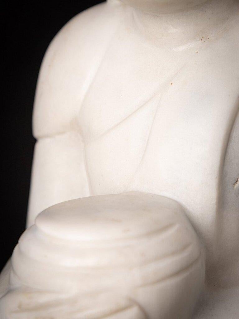 Newly Made Marble Monk Statue from Burma For Sale at 1stDibs