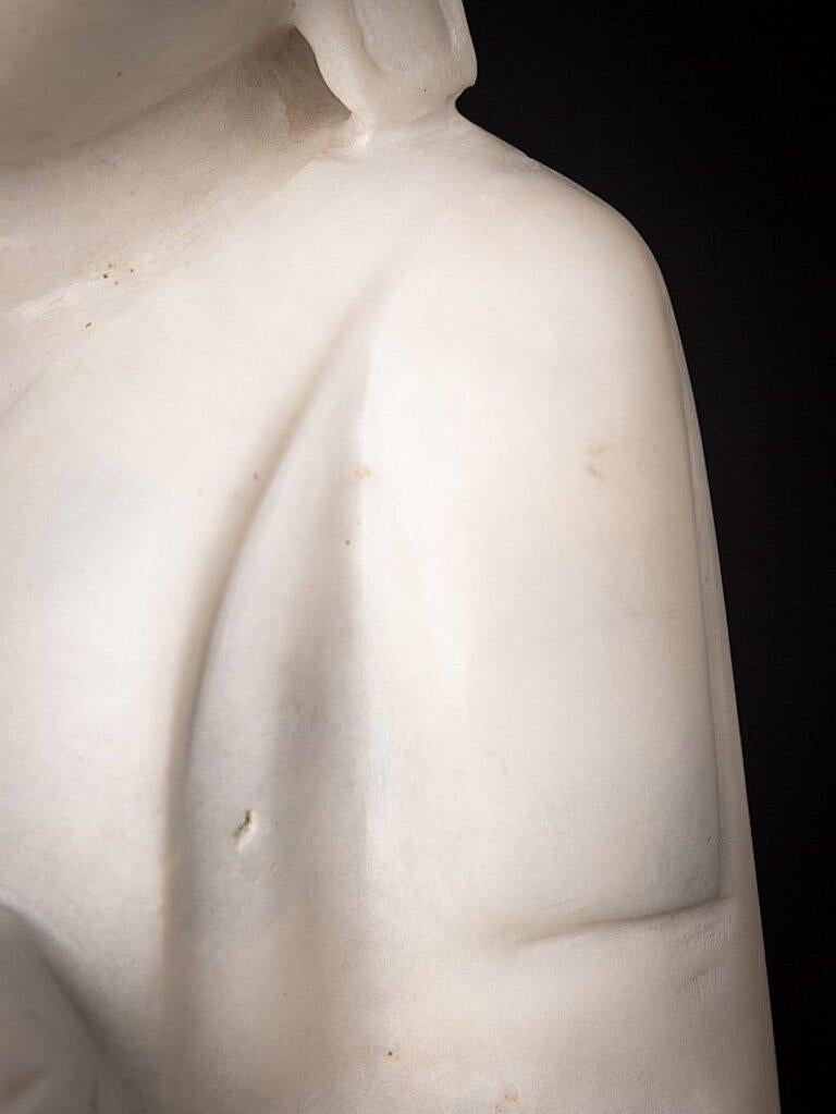 Newly Made Marble Monk Statue from Burma For Sale at 1stDibs