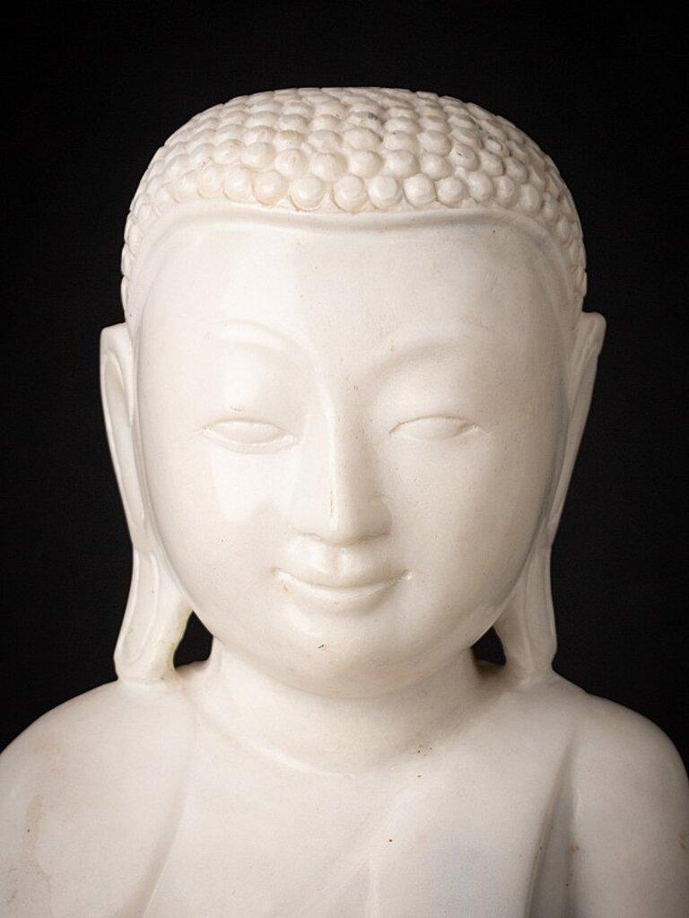 Newly Made Marble Monk Statue from Burma For Sale at 1stDibs