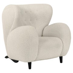 Newly Made Minotaure Armchair by Pierre Augustin Rose in Pierre Frey Fabric