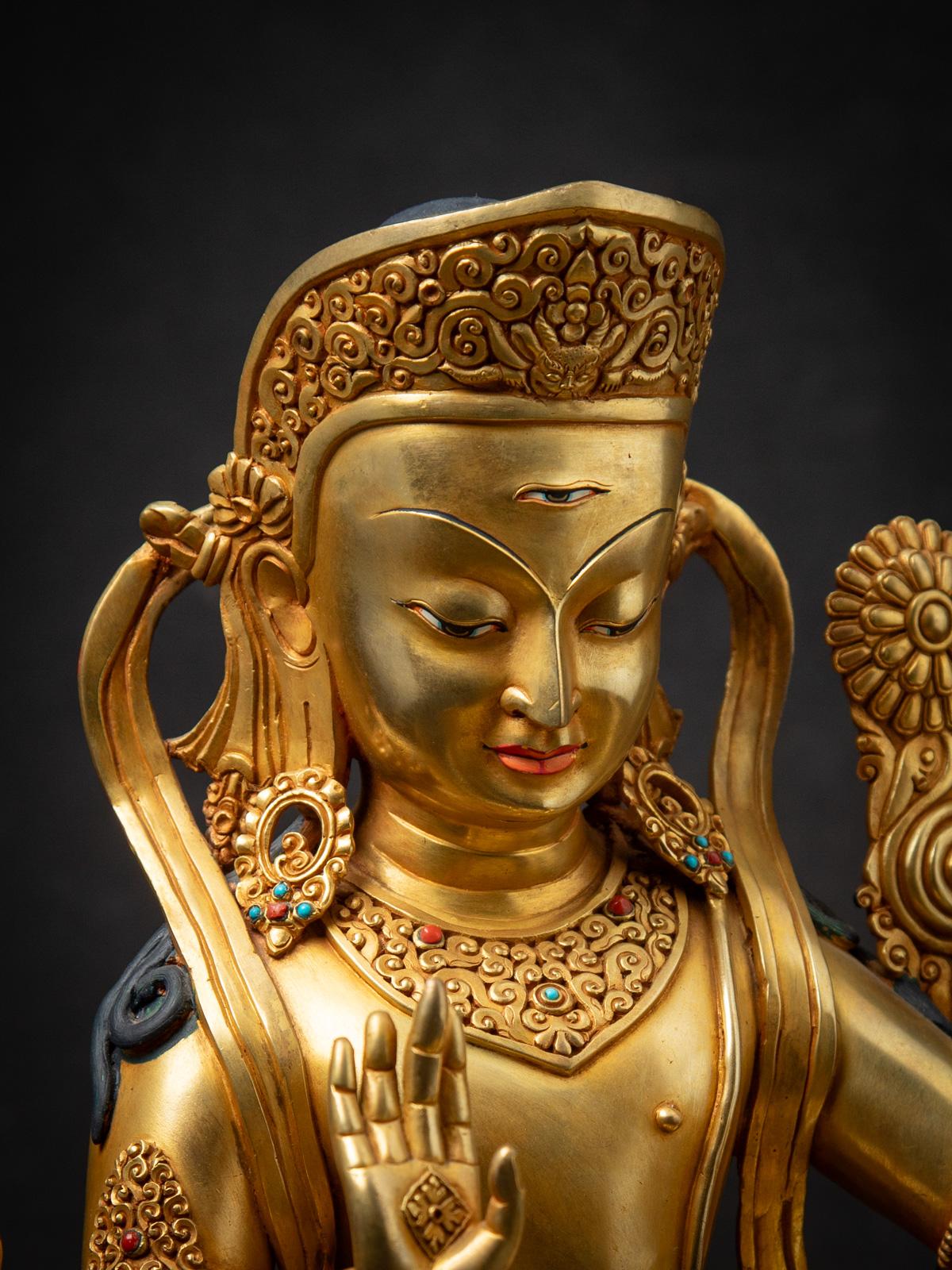 Statue d'Indra en bronze nouvellement fabriquée au Népal en vente 4