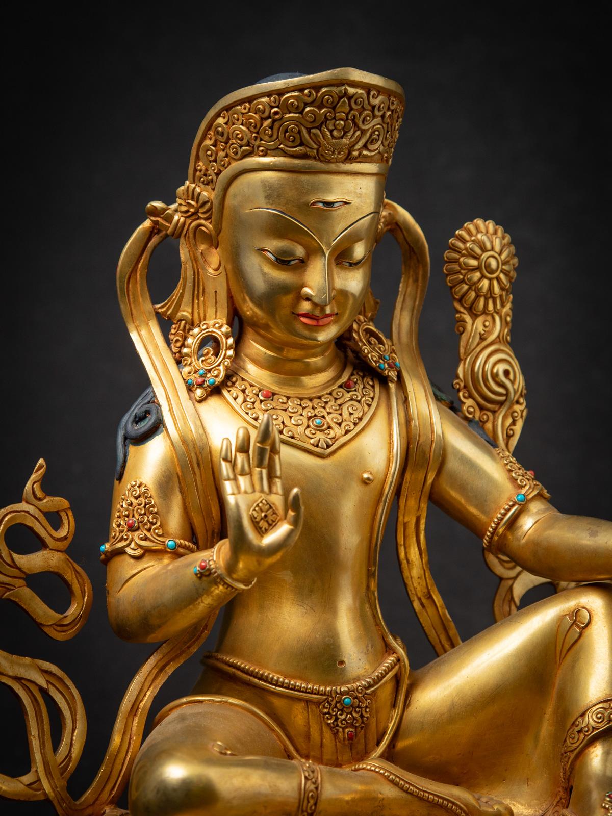 Statue d'Indra en bronze nouvellement fabriquée au Népal en vente 5