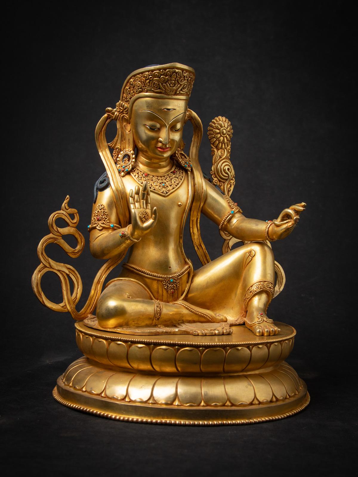 Statue d'Indra en bronze nouvellement fabriquée au Népal en vente 6