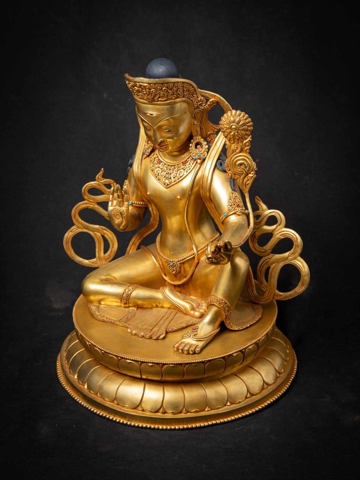 XXIe siècle et contemporain Statue d'Indra en bronze nouvellement fabriquée au Népal en vente