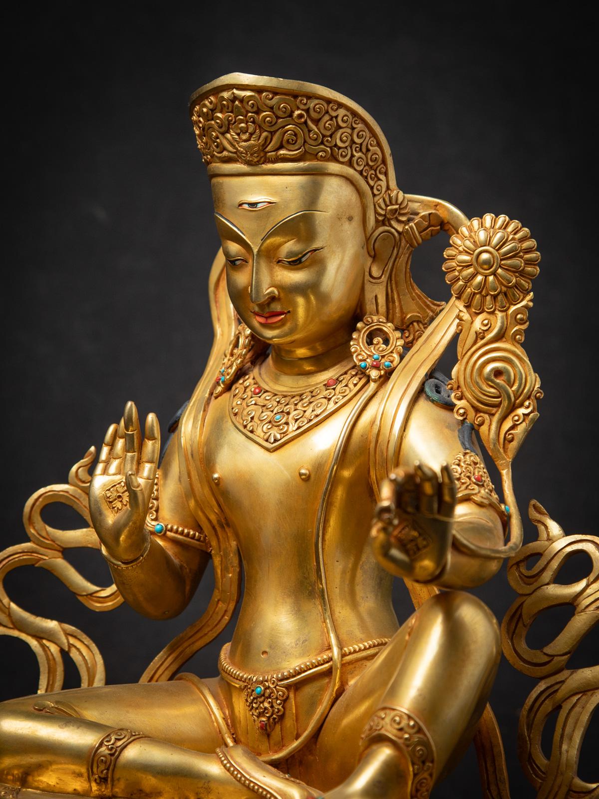 Statue d'Indra en bronze nouvellement fabriquée au Népal en vente 1