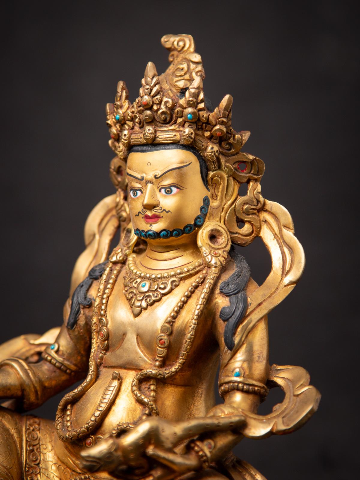 Neu gefertigter Kuber aus nepalesischer Bronze - Jambhala aus Nepal im Angebot 5