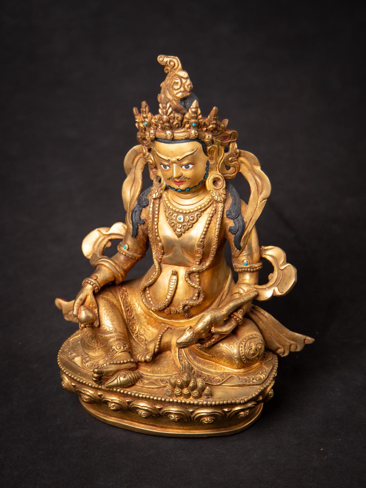 Neu gefertigter Kuber aus nepalesischer Bronze - Jambhala aus Nepal im Angebot 7